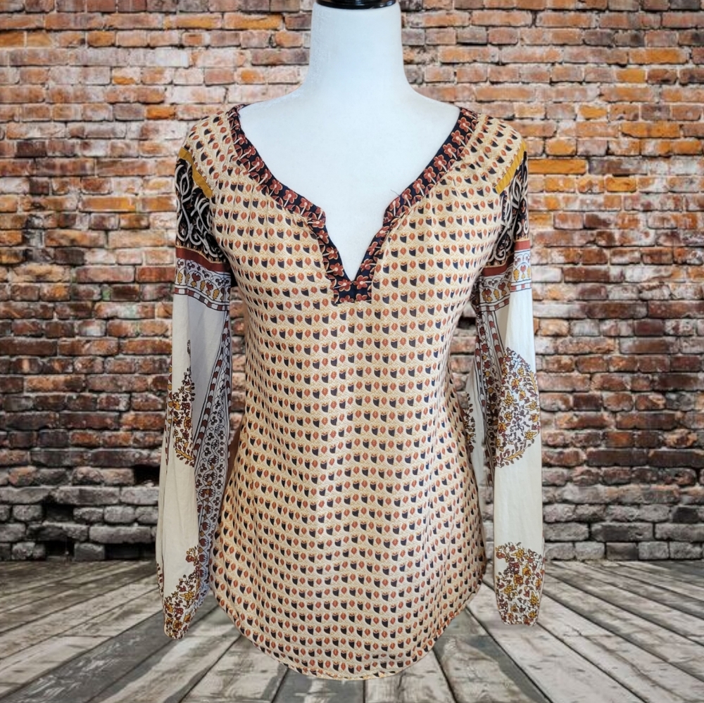 Lucky Brand Autumn Pattered Top
